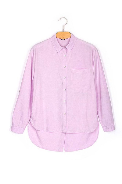 Рубашка женская цвет сиреневый ЦБ-00157297 SKT000533161 фото
