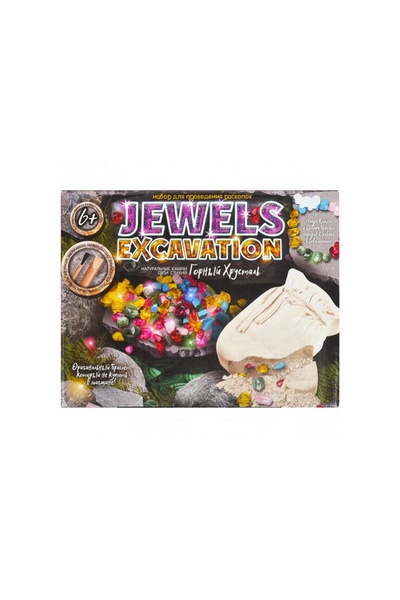 Набір для проведення розкопок "JEWELS EXCAVATION" камні колір різнокольоровий 00-00240412 SKT000276031 фото