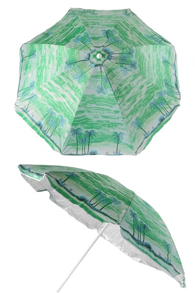 Зонт пляжный цвет зеленый ЦБ-00226619
