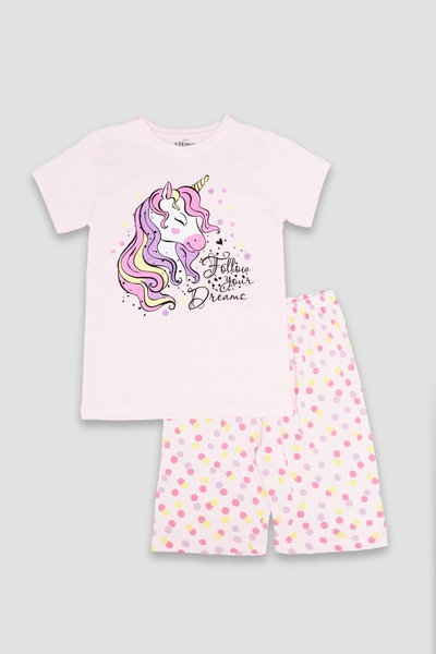 Пижама для девочки 104 цвет светло-розовый ЦБ-00249779 SKT000992920 фото