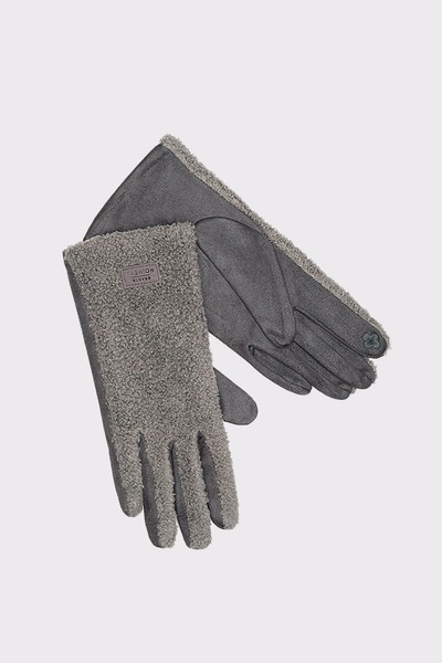 Жіночі рукавички 7 колір темно-сірий ЦБ-00205155 SKT000878108 фото