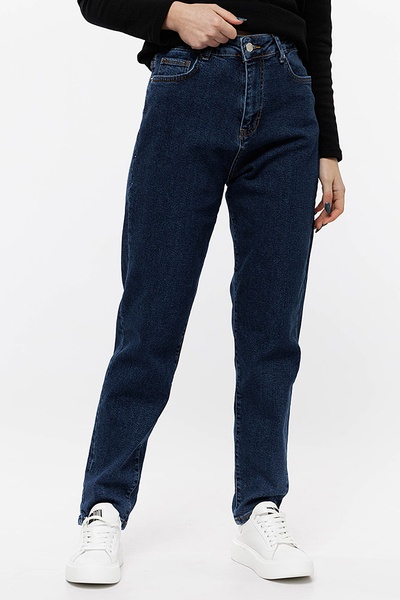 Жіночі джинси 48 колір темно-синій ЦБ-00208075 SKT000884024 фото