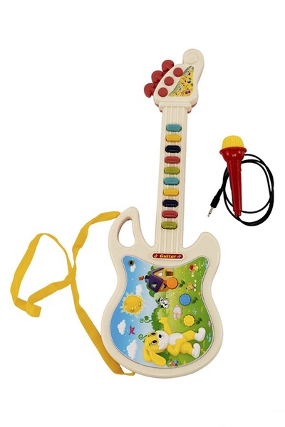 Гітара для дітей, з мікрофоном колір різнокольоровий ЦБ-00231683 SKT000937050 фото