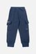 Штани спортивні для хлопчика 110 колір темно-синій ЦБ-00220707 SKT000910755 фото 3