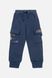 Штани спортивні для хлопчика 110 колір темно-синій ЦБ-00220707 SKT000910755 фото 1