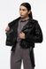 Женская куртка косуха 48 цвет черный ЦБ-00209533 SKT000886876 фото 3
