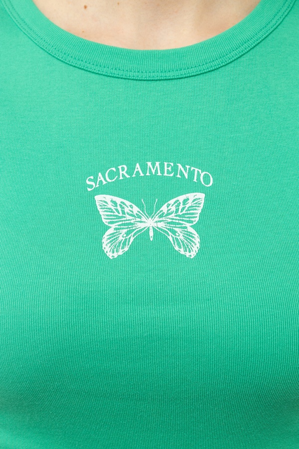 Женская футболка с коротким рукавом 42 цвет зеленый ЦБ-00245333 SKT000981277 фото