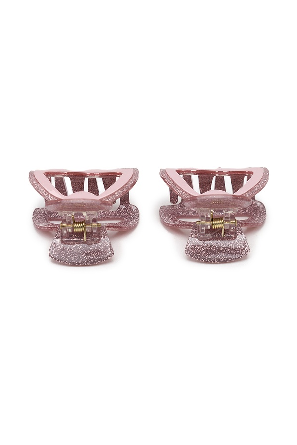 Женский краб для волос цвет розовый ЦБ-00249328