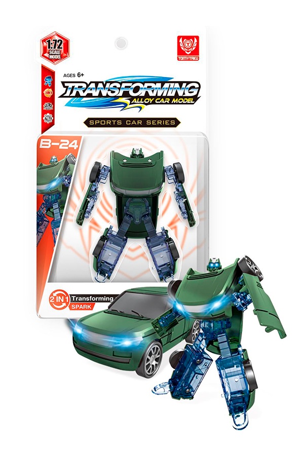 Іграшка-трансформер машинка "Transforming alloy car model" колір різнокольоровий ЦБ-00204569 SKT000876409 фото