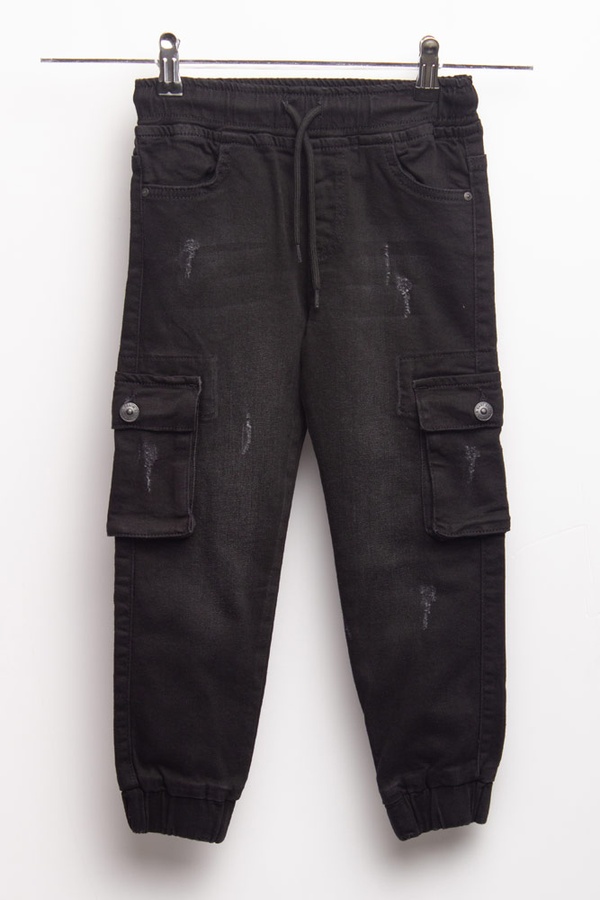 Джогеры джинсовые на мальчика 104 цвет черный ЦБ-00148233 SKT000508869 фото