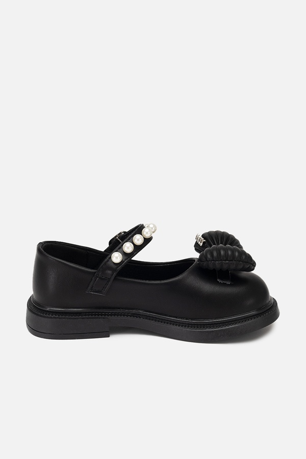 Туфли на плоской подошве для девочки 26 цвет черный ЦБ-00251090 SKT000995504 фото
