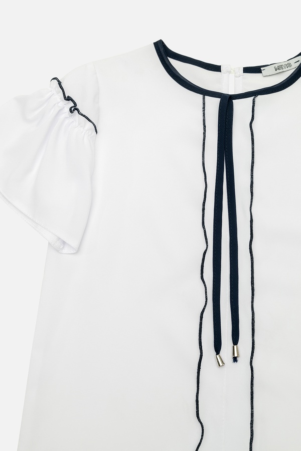 Блуза для дівчинки 140 колір білий ЦБ-00196912 SKT000860155 фото