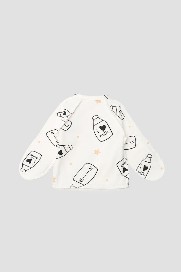 Кофта ясли для девочки цвет молочный 56 ЦБ-00284150 фото