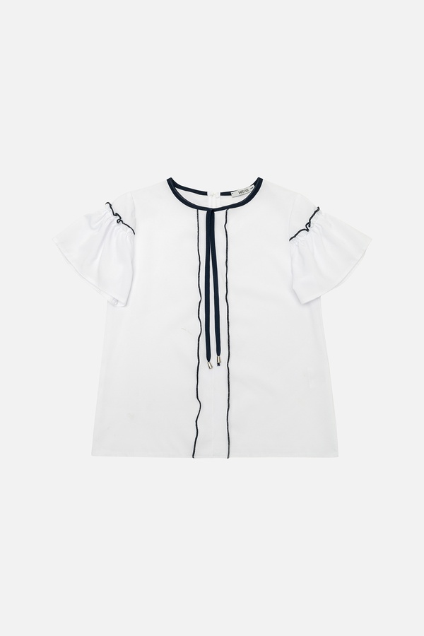 Блуза для дівчинки 140 колір білий ЦБ-00196912 SKT000860155 фото