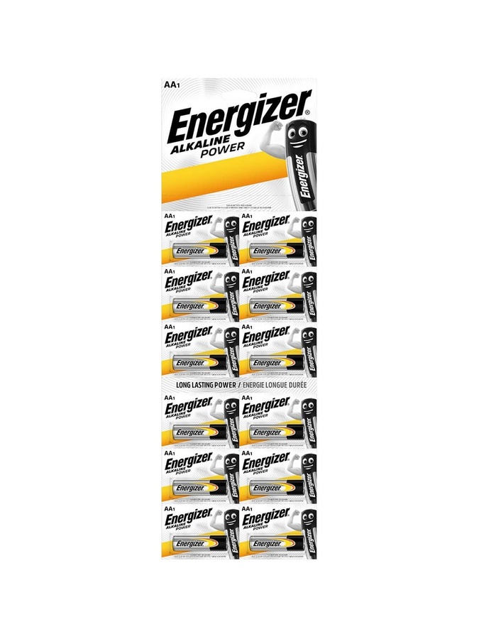 Батарейка Energizer POWER ALK AA BP1X12 SG H EU NEW 2020, Цена за 1 шт цвет разноцветный ЦБ-00195714 SKT000857864 фото