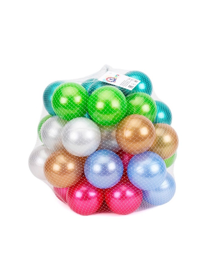 Набор шаров для сухих бассейнов цвет разноцветный ЦБ-00195592 SKT000857553 фото