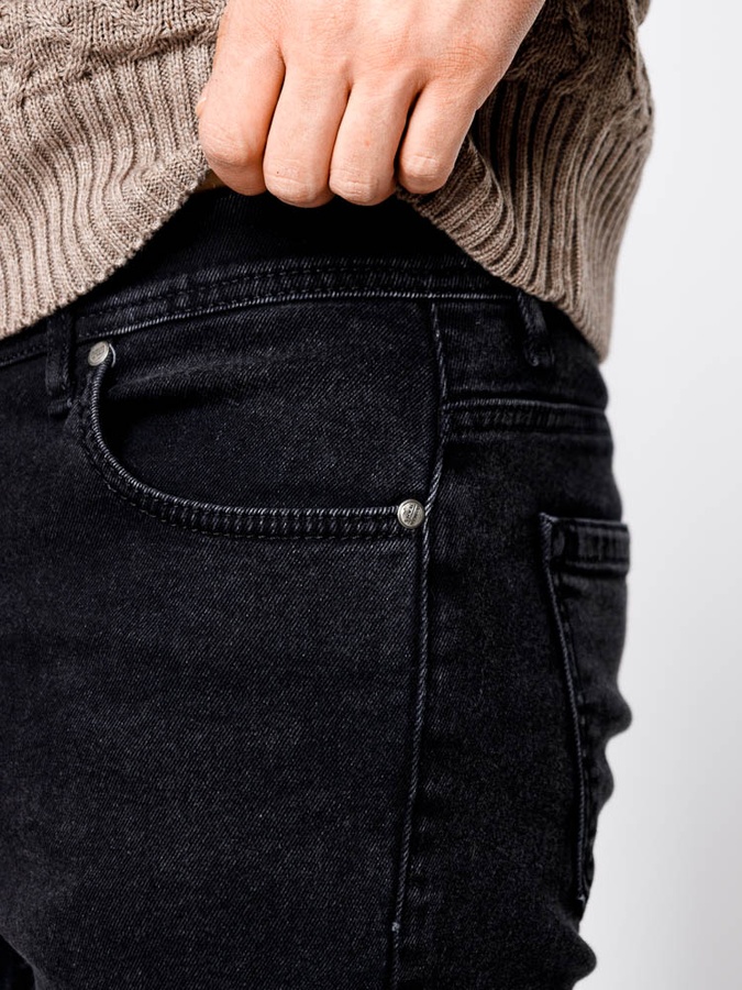 Мужские джинсы, утепленные, регуляр 56 цвет темно-серый ЦБ-00233104 SKT000940609 фото