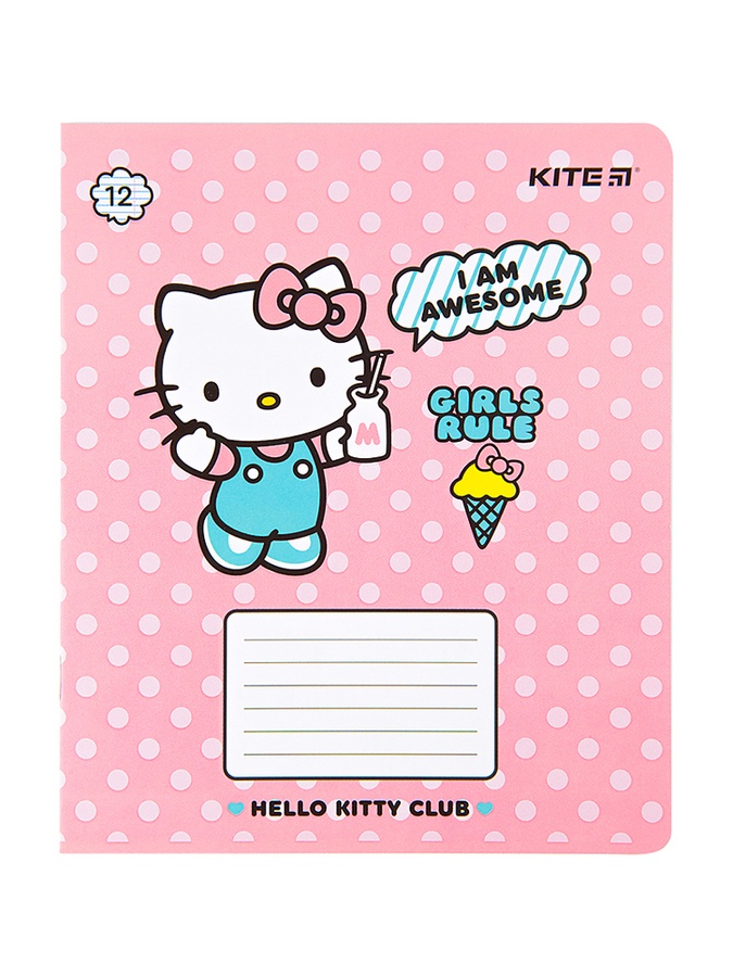 Тетрадь в линейку 12 листов Hello Kitty цвет разноцветный ЦБ-00223200 SKT000917021 фото