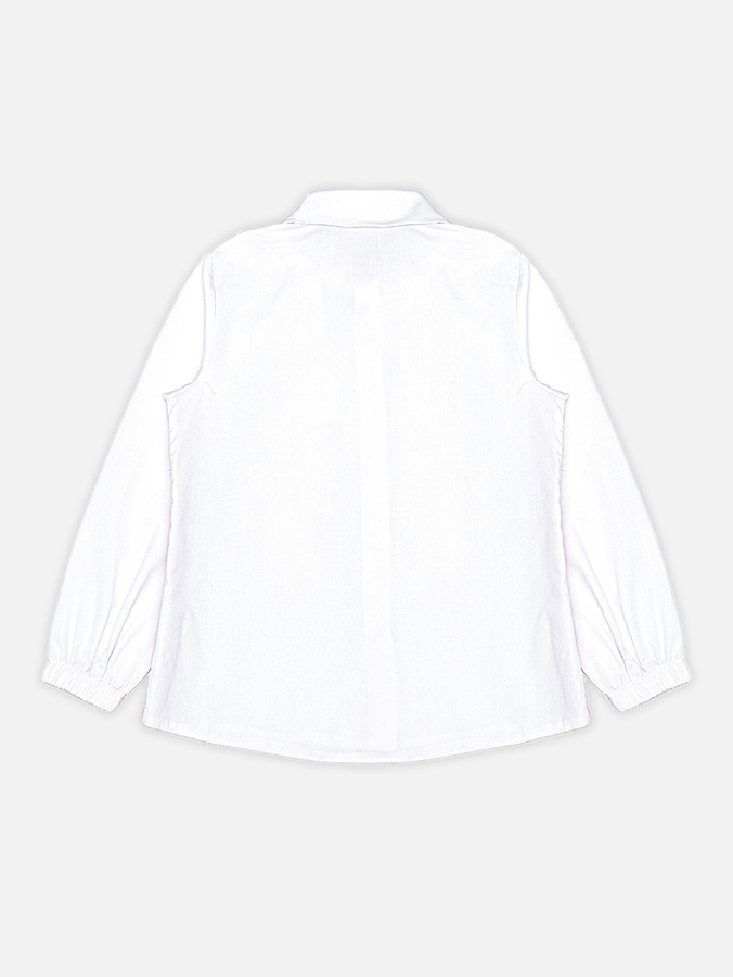 Сорочка з довгим рукавом для дівчинки 140 колір білий ЦБ-00191862 SKT000847116 фото