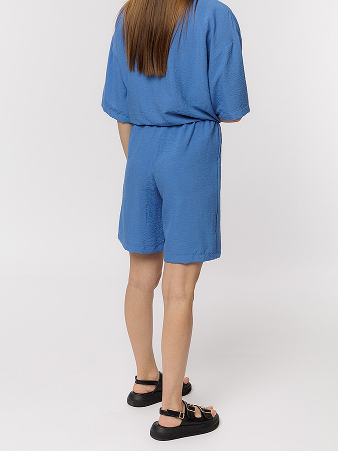 Жіночі шорти 44 колір індіго ЦБ-00219057 SKT000906143 фото