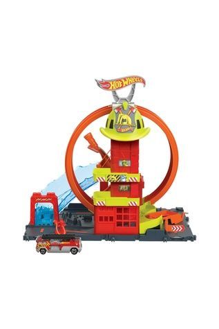 Игровой набор "Супер петля с пожарной станцией" Hot Wheels HKX41 ЦБ-00215193 фото
