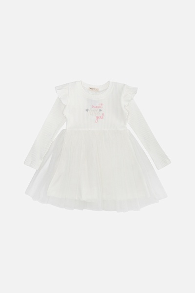 Сукня для дівчинки 110 колір молочний ЦБ-00241845 SKT000962817 фото