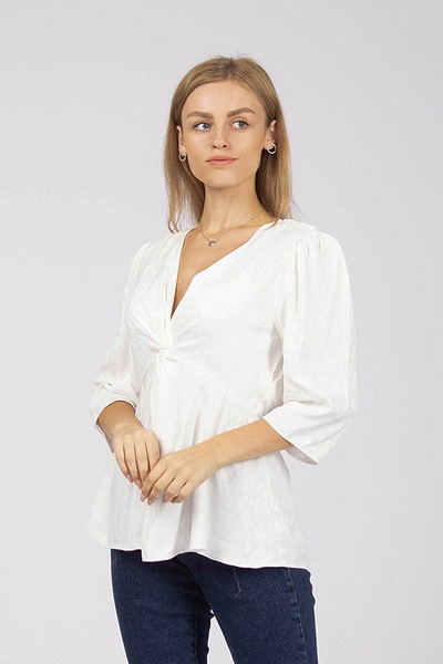 Блуза женская 52 цвет белый ЦБ-00172093 SKT000575972 фото