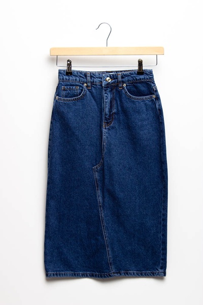 Юбка джинсовая длинная 48 цвет синий ЦБ-00156929 SKT000532191 фото