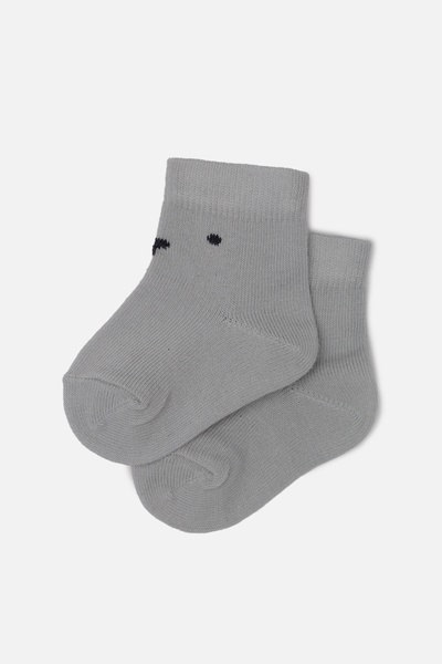 Шкарпетки для дівчинки 17-19 колір світло-сірий ЦБ-00243726 SKT000969162 фото