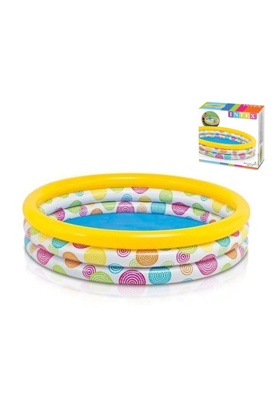 Детский надувной бассейн «Геометрия» Intex цвет разноцветный 00-00019910 SKT000009620 фото