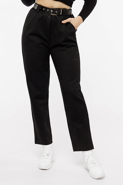 Женские брюки 54 цвет черный ЦБ-00201506 SKT000870575 фото