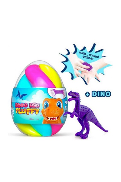 Флаффі-лизун в яйці DINO EGG з динозавриком колір різнокольоровий ЦБ-00145084 SKT000502559 фото