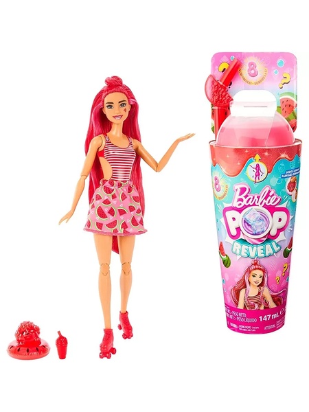 Лялька Barbie "Pop Reveal" серії "Соковиті фрукти" – кавуновий смузі колір різнокольоровий ЦБ-00231945 SKT000937566 фото