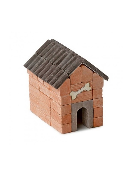 Іграшка-конструктор з міні-цеглинок "Будинок для собак" колір різнокольоровий ЦБ-00216555 SKT000900847 фото