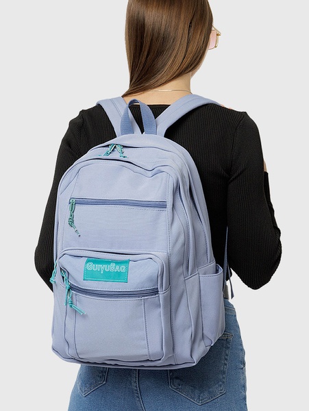 Женский спортивный рюкзак цвет серо-голубой ЦБ-00207021 SKT000882209 фото