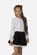 Блуза з довгим рукавом для дівчинки 116 колір білий ЦБ-00251228 SKT000996204 фото 1