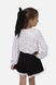 Блуза с длинным рукавом для девочки 116 цвет белый ЦБ-00251228 SKT000996204 фото 3