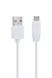 Кабель Hoco X1 USB to Type-C 1m колір білий ЦБ-00245378 SKT000981406 фото 1