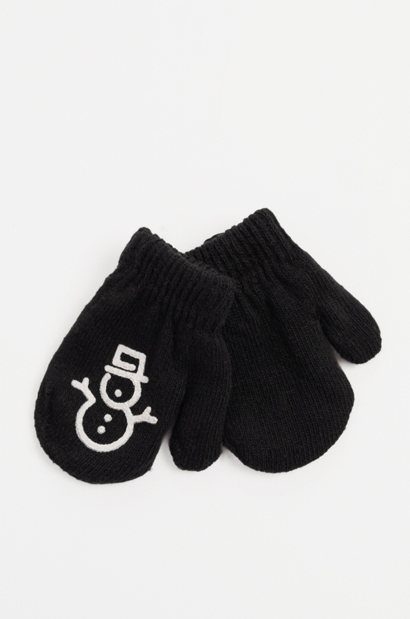 Перчатки для мальчика 0 цвет черный ЦБ-00232747 SKT000939105 фото