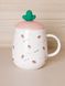 Чашка з кришкою "Strawberry" колір білий ЦБ-00224660 SKT000920658 фото 1