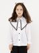 Блуза довгий рукав для дівчинки 152 колір білий ЦБ-00222787 SKT000915897 фото 3