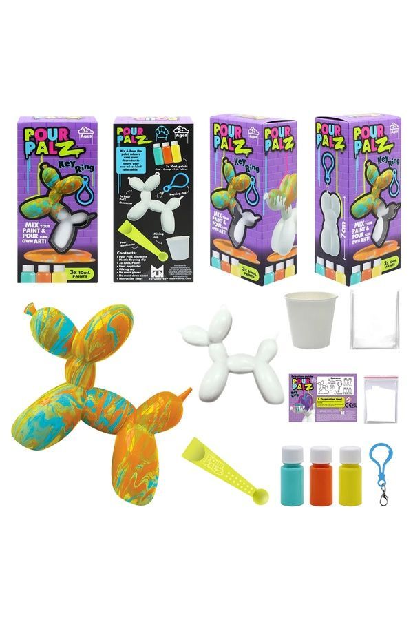 Набір для творчості Pour Palz Флюїд Арт "Брелок Balloon Dog" Pour Palz GS-G18194 ЦБ-00288288 фото