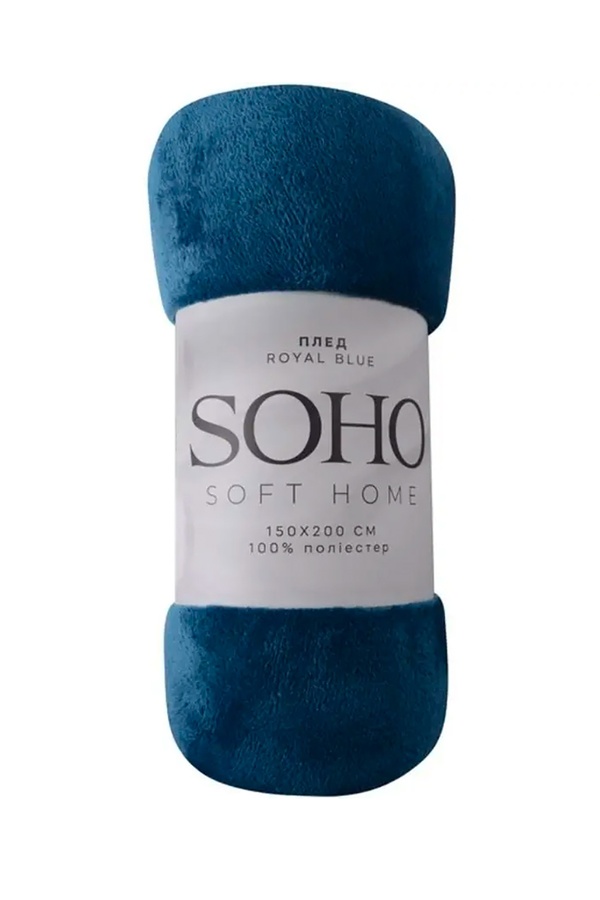 Плед флисовый Soho цвет синий ЦБ-00249474 SKT000991244 фото