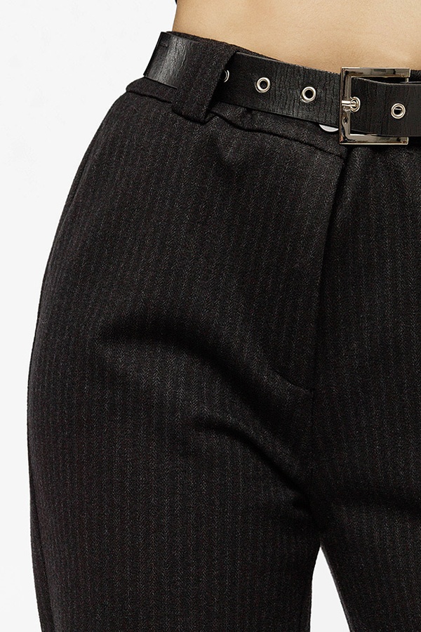 Женские брюки 54 цвет черный ЦБ-00201506 SKT000870575 фото