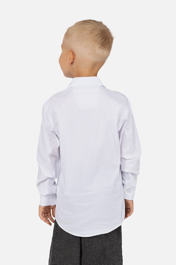 Сорочка з довгим рукавом для хлопчика 116 колір білий ЦБ-00254388 SKT001003864 фото