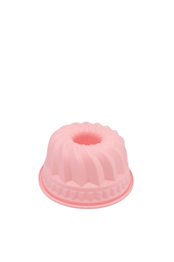 Силіконова форма для випічки "Кекс з втулкою" колір рожевий ЦБ-00247452 SKT000987157 фото