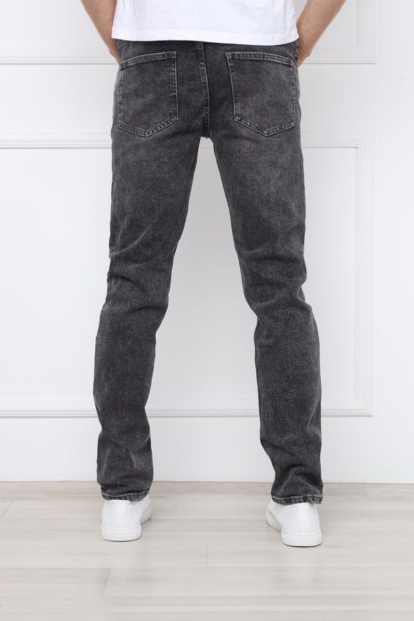 Джинси Slim чоловічі колір сірий W38 ЦБ-00299480 фото