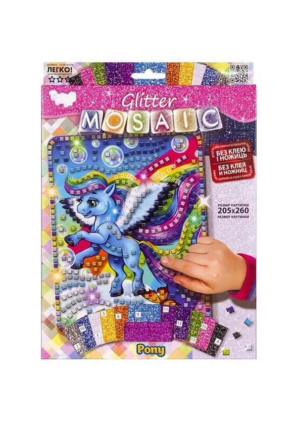 Набір для творчості "Блискуча мозаїка" Danko Toys БМ-02-01,02,03,04,05...10 ЦБ-00207615 фото