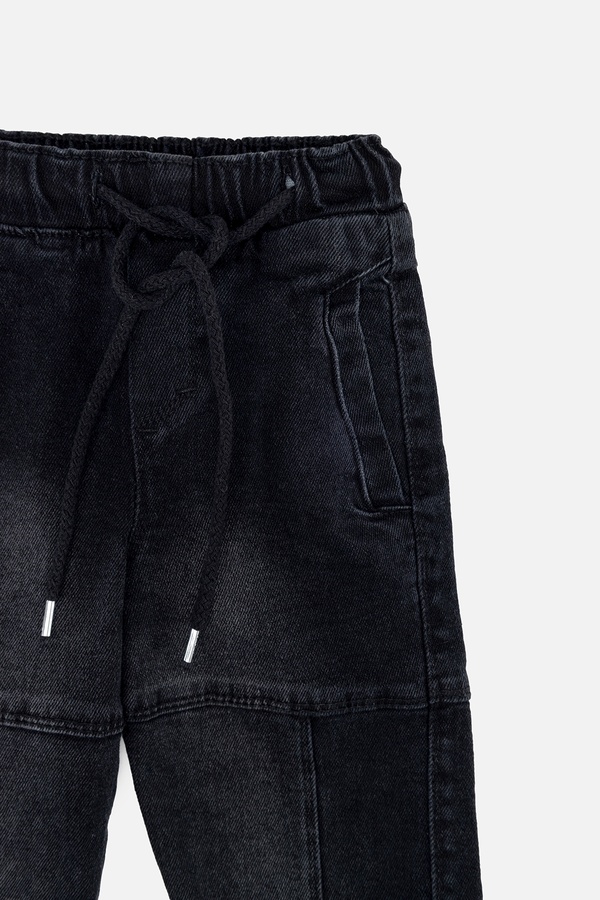 Джинсовые джогеры для мальчика 110 цвет черный ЦБ-00244720 SKT000979631 фото