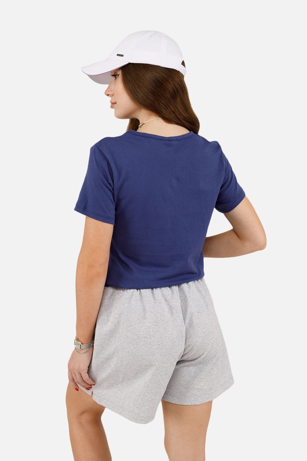 Женская футболка с коротким рукавом 40 цвет синий ЦБ-00252398